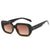 Ig Style Vacation Cool Style Solid Color Pc Resin Oval Frame Full Frame Women's Sunglasses