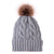 In Autumn And Winter Wool Ball Hemp Pattern Knitted Hat Warm Female Parent-child Solid Color Imitation Raccoon Ball Wool Hat