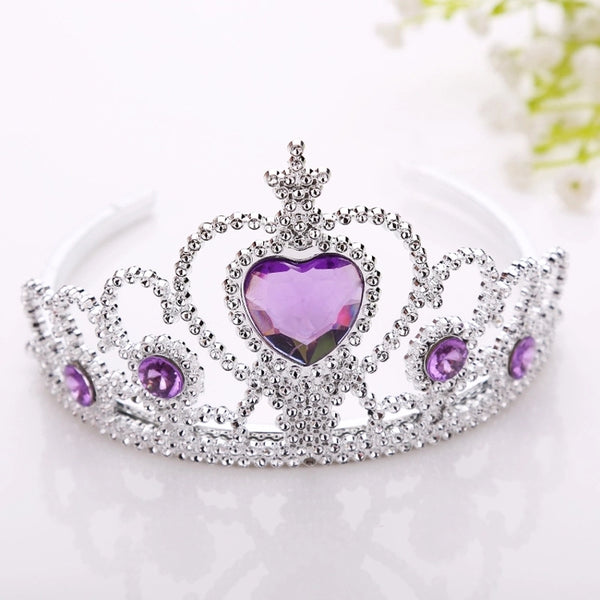 In Stock Children's Headdress Crown Frozen  Plastic Princess Crown Magic Stick Headband Headband Wholesale