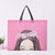 In Stock Hot-pressed Non-woven Clothing Bag Smile Face Facial Expression Bag Color Printing Children's Clothing Bag Advertising Handbag Printing LO