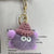 In Stock Mink Fur Rabbit Fur Small Coal Ball Pendant Keychain Internet Popular Doll Monster Sunglasses Cute Bag Pendant