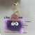 In Stock Mink Fur Rabbit Fur Small Coal Ball Pendant Keychain Internet Popular Doll Monster Sunglasses Cute Bag Pendant