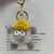 In Stock Mink Fur Rabbit Fur Small Coal Ball Pendant Keychain Internet Popular Doll Monster Sunglasses Cute Bag Pendant