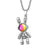 Ins Style Astronaut Stainless Steel Pendant Necklace 1 Piece