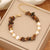 Ins Style Commute Irregular Stainless Steel Imitation Pearl Natural Stone Beaded Bracelets