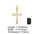 Ins Style Cross Copper Plating Inlay Zircon 18k Gold Plated Pendants Jewelry Accessories