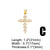 Ins Style Cross Copper Plating Inlay Zircon 18k Gold Plated Pendants Jewelry Accessories