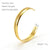 Ins Style Cross Snake Stainless Steel Plating 18k Gold Plated Bangle