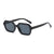 Ins Style Fashion Korean Style Pc Resin Oval Frame Full Frame Women's Sunglasses