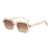 Ins Style Fashion Korean Style Pc Resin Oval Frame Full Frame Women's Sunglasses