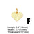 Ins Style Heart Shape Copper Plating Inlay Zircon 18k Gold Plated Pendants Jewelry Accessories