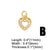 Ins Style Heart Shape Copper Plating Inlay Zircon 18k Gold Plated Pendants Jewelry Accessories