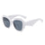 Ins Style Hip-hop Streetwear Solid Color Pc Polygon Full Frame Women's Sunglasses