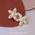 Ins Style Letter Flower Butterfly Imitation Pearl Alloy Plating Inlay Rhinestones Hair Clip