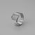 Ins Style Letter Titanium Steel Plating Open Ring