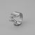 Ins Style Letter Titanium Steel Plating Open Ring