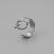 Ins Style Letter Titanium Steel Plating Open Ring