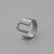 Ins Style Letter Titanium Steel Plating Open Ring