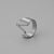 Ins Style Letter Titanium Steel Plating Open Ring