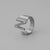 Ins Style Letter Titanium Steel Plating Open Ring