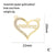 Ins Style Mama Shiny Letter Palm Heart Shape Gold Plated Zircon Copper Wholesale Pendants