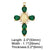 Ins Style Portrait Cross Copper Plating Inlay Zircon 18k Gold Plated Pendants Jewelry Accessories