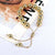 Ins Style Round Copper Gold Plated Bracelets In Bulk