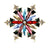 Ins Style Shiny Animal Butterfly Snowflake Alloy Inlay Acrylic Rhinestones Unisex Brooches