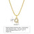 Ins Style Simple Style Letter Stainless Steel Plating Inlay Zircon 18k Gold Plated Necklace Pendant