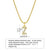 Ins Style Simple Style Letter Stainless Steel Plating Inlay Zircon 18k Gold Plated Necklace Pendant