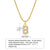 Ins Style Simple Style Letter Stainless Steel Plating Inlay Zircon 18k Gold Plated Necklace Pendant