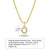 Ins Style Simple Style Letter Stainless Steel Plating Inlay Zircon 18k Gold Plated Necklace Pendant