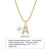 Ins Style Simple Style Letter Stainless Steel Plating Inlay Zircon 18k Gold Plated Necklace Pendant