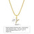 Ins Style Simple Style Letter Stainless Steel Plating Inlay Zircon 18k Gold Plated Necklace Pendant