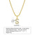 Ins Style Simple Style Letter Stainless Steel Plating Inlay Zircon 18k Gold Plated Necklace Pendant