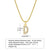 Ins Style Simple Style Letter Stainless Steel Plating Inlay Zircon 18k Gold Plated Necklace Pendant