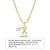 Ins Style Simple Style Letter Stainless Steel Plating Inlay Zircon 18k Gold Plated Necklace Pendant