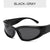 Ins Style Solid Color Pc Oval Frame Full Frame Women's Sunglasses