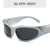 Ins Style Solid Color Pc Oval Frame Full Frame Women's Sunglasses