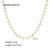 Ins Style Stainless Steel Plating 18k Gold Plated Necklace