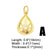 Ins Style Star Copper Plating Inlay Zircon 18k Gold Plated Pendants Jewelry Accessories