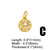 Ins Style Star Moon Copper Plating Inlay Zircon 18k Gold Plated Pendants Jewelry Accessories