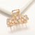 Internet Celebrity Korean-style Alloy Electroplated Hairpin Hairpin Flower Oil Dropping Pearl Grab Clip Women's Simple Hair Grab  Hair Accessories