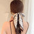 Internet Celebrity New Pearl Headband Bow Ribbon Silk Scarf Hair Rope Hair Band Hair Band Rubber Band Female Hair Tie