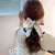 Internet Celebrity New Pearl Headband Bow Ribbon Silk Scarf Hair Rope Hair Band Hair Band Rubber Band Female Hair Tie