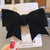 Internet Celebrity Velvet Bow Hairpin  Children's Back Hairpin Side Clip Girls' Hair Accessories Parent-child Head Accessories