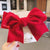 Internet Celebrity Velvet Bow Hairpin  Children's Back Hairpin Side Clip Girls' Hair Accessories Parent-child Head Accessories