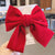 Internet Celebrity Velvet Bow Hairpin  Children's Back Hairpin Side Clip Girls' Hair Accessories Parent-child Head Accessories