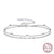 Japanese Style Simple Style Solid Color Sterling Silver Plating Chain White Gold Plated Bracelets