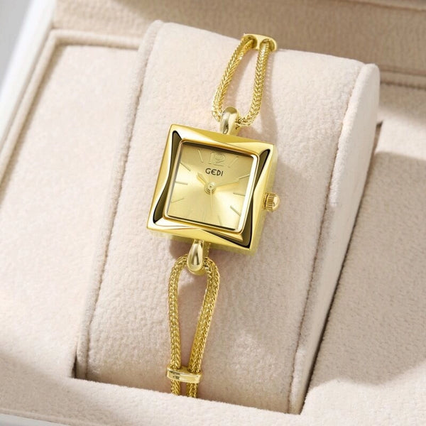 Japanese Style Solid Color Jewelry Buckle Quartz Watch Women's Watches